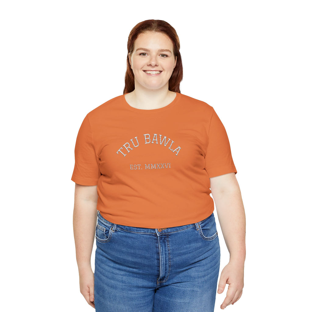 Tru Bawla Est. MMXXVI Graphic Tee — Vintage Athletic Black T-Shirt