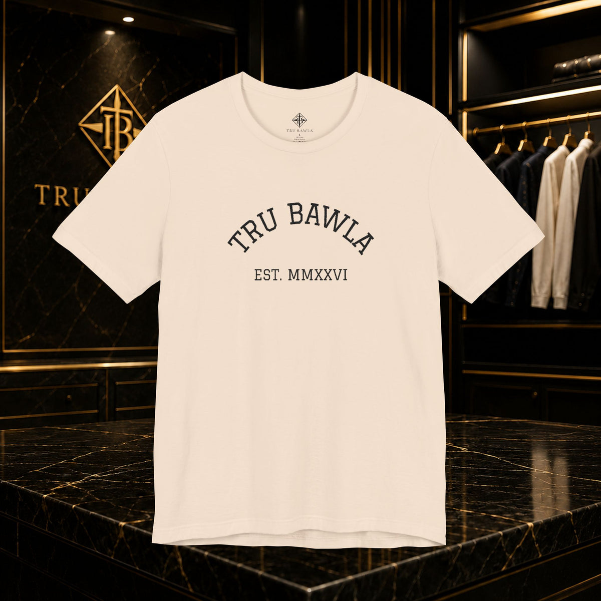 Tru Bawla Est. MMXXVI Embroidered Tee — Vintage Athletic T-Shirt #2