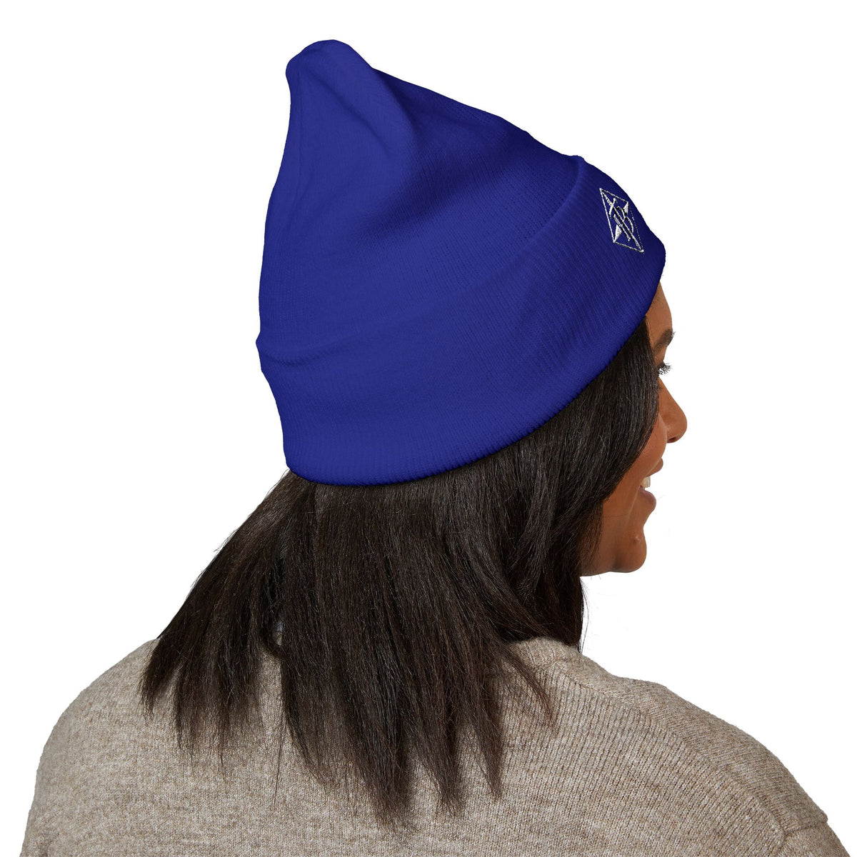 Tru Bawla Cuffed Beanie (White Embroidery)