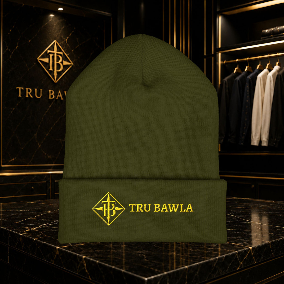 Tru Bawla Cuffed Beanie (Embroidery)