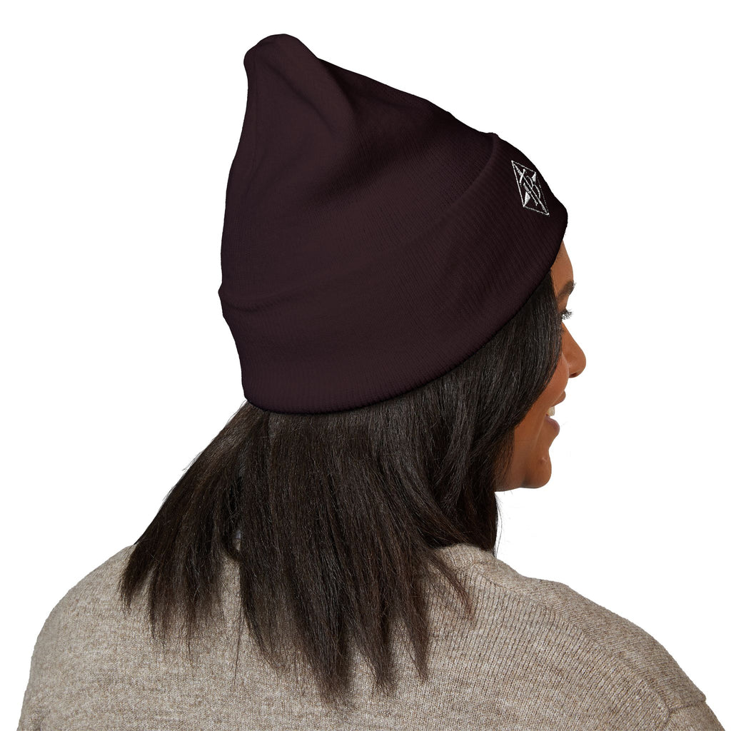 Tru Bawla Cuffed Beanie (White Embroidery)