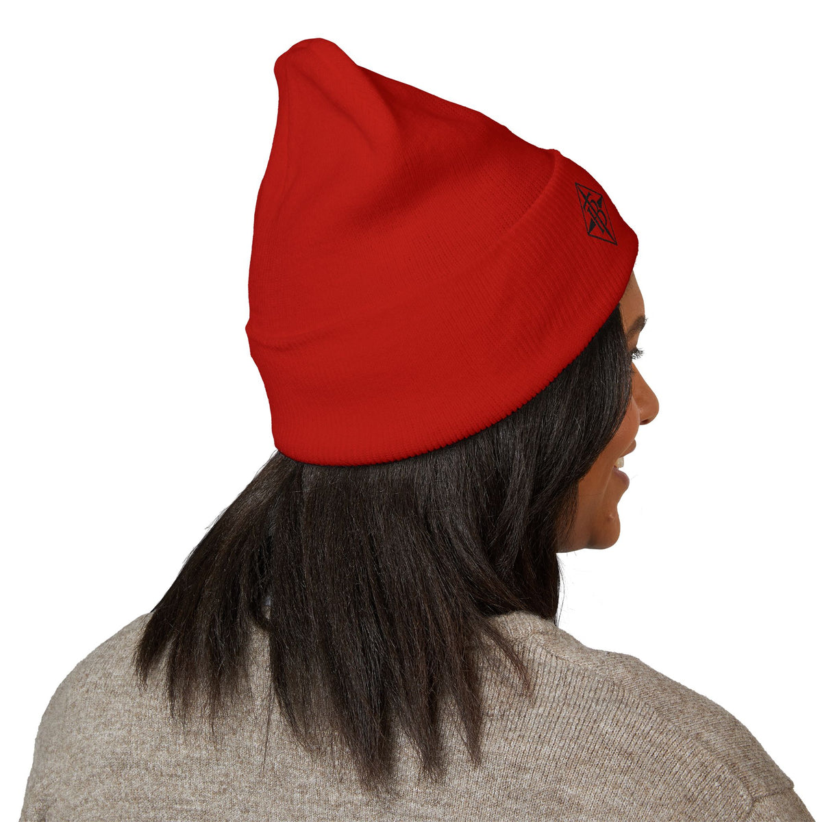 Tru Bawla Cuffed Beanie (Black Embroidery)
