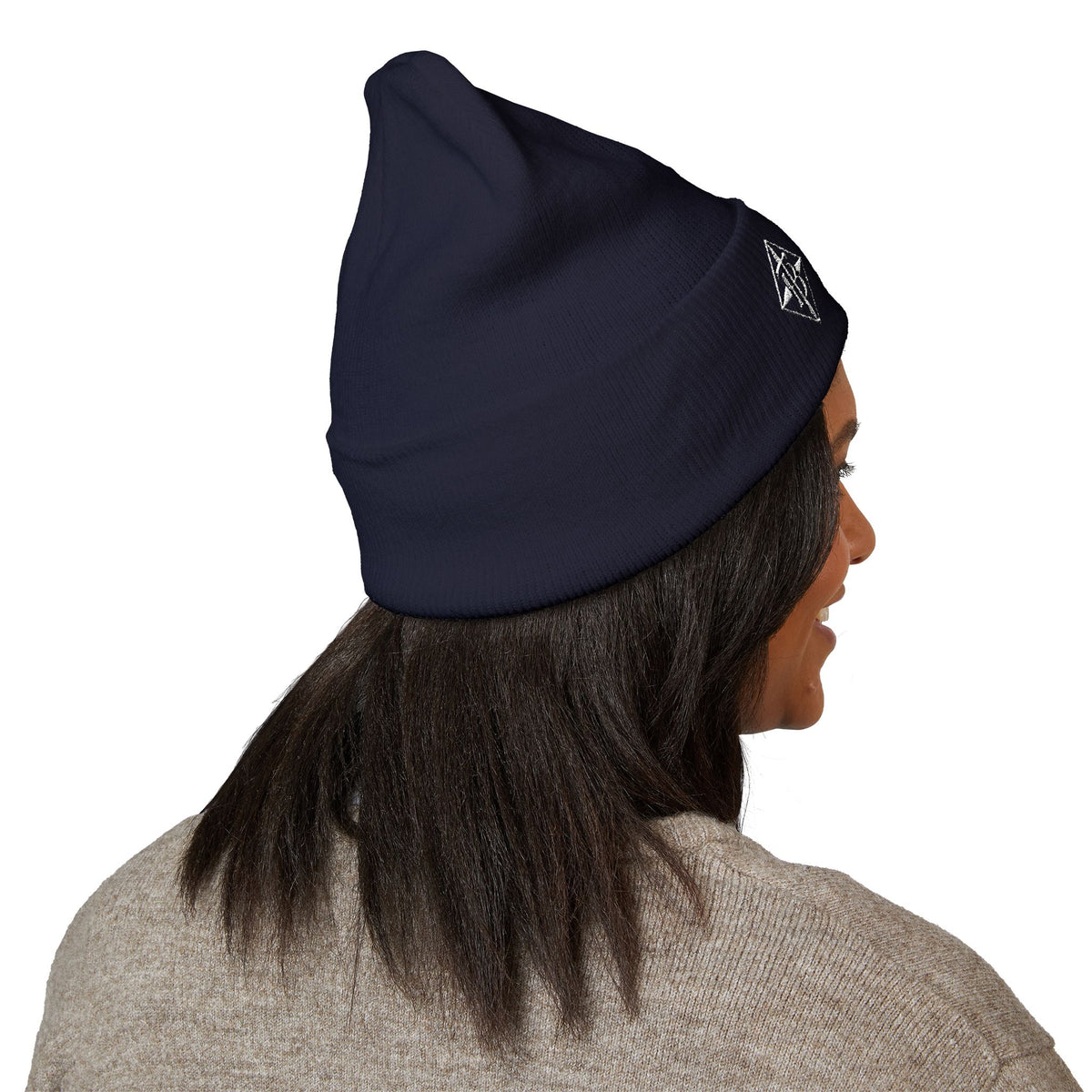 Tru Bawla Cuffed Beanie (White Embroidery)