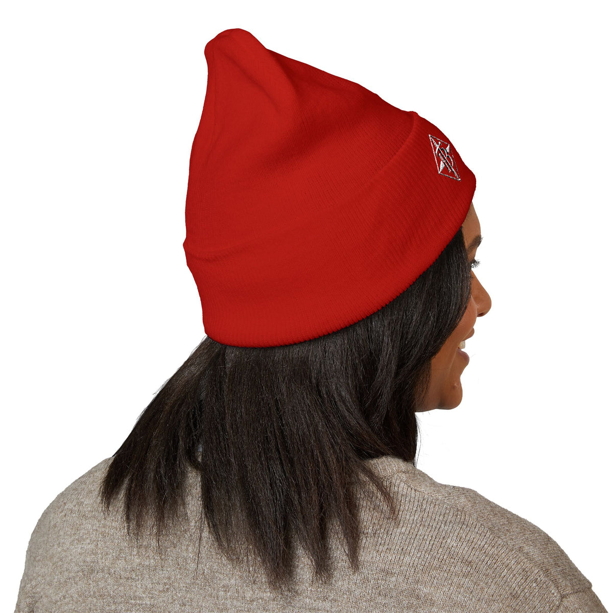 Tru Bawla Cuffed Beanie (White Embroidery)