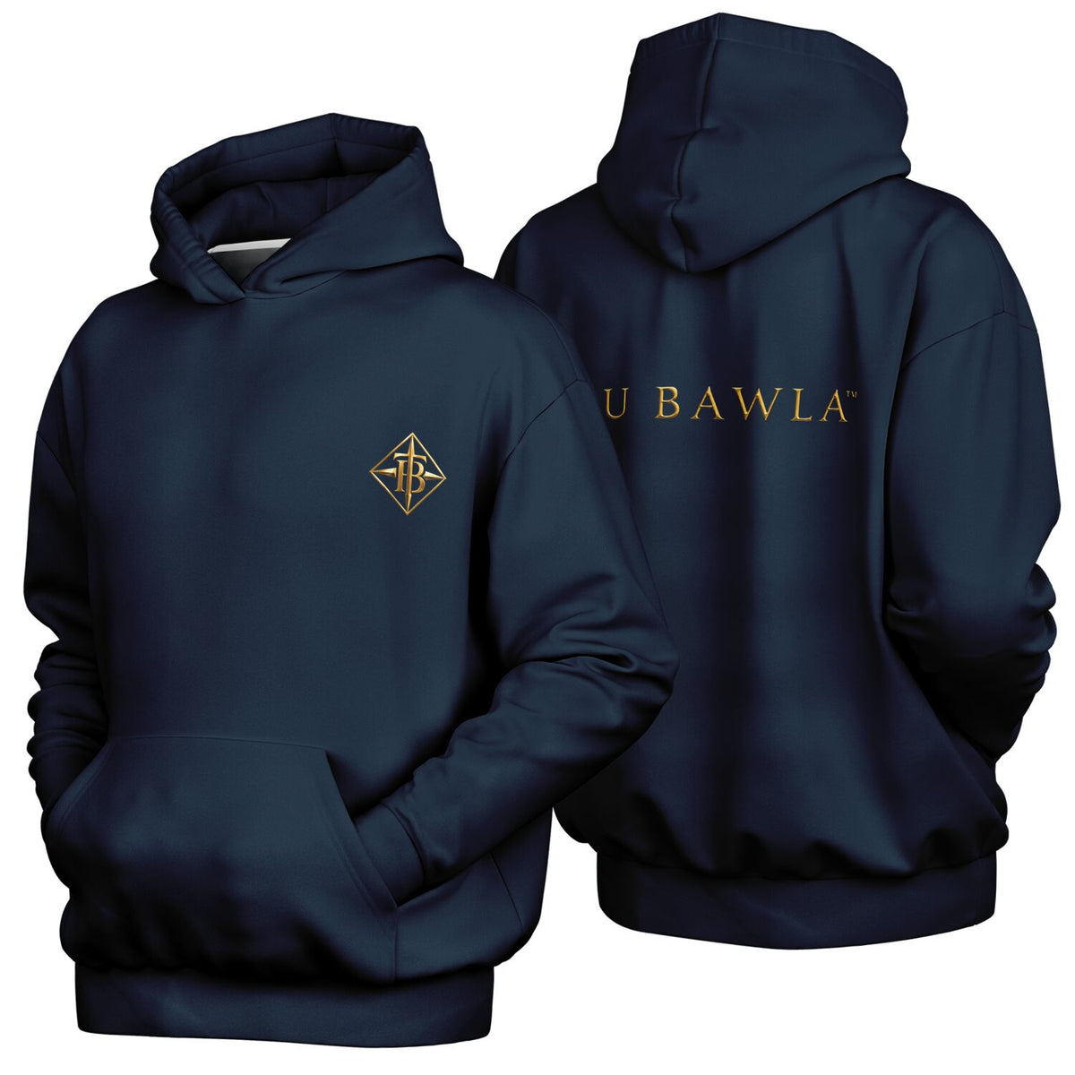 Tru Bawla Navy & Gold Hoodie & Jogger Set