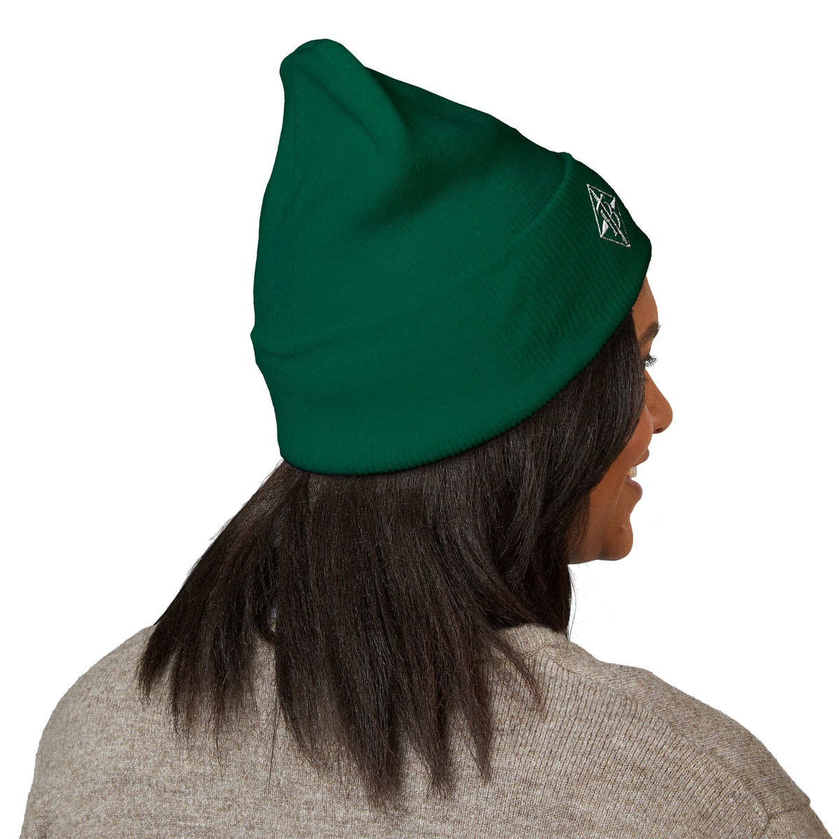 Tru Bawla Cuffed Beanie (White Embroidery)