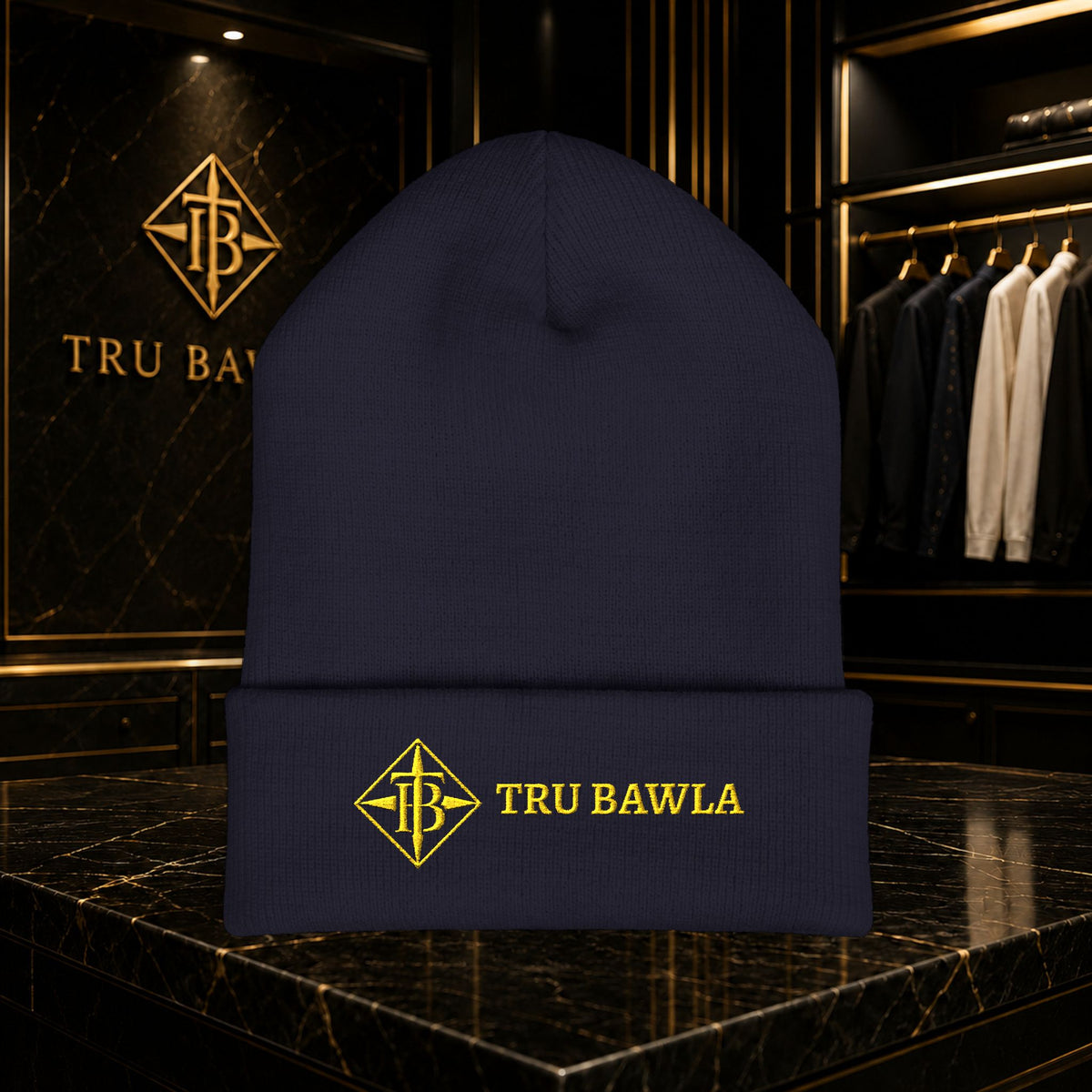 Tru Bawla Cuffed Beanie (Embroidery)