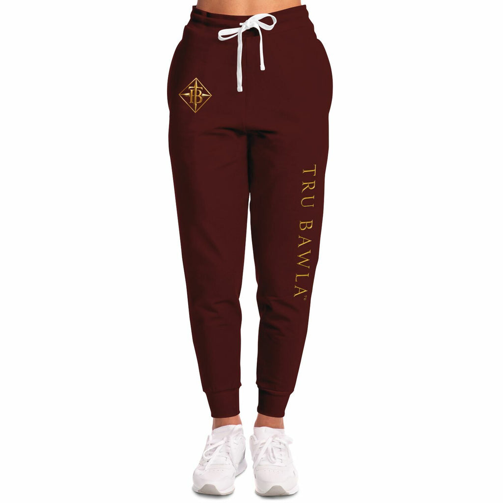 Tru Bawla Burgandy  & Gold Hoodie & Jogger Set
