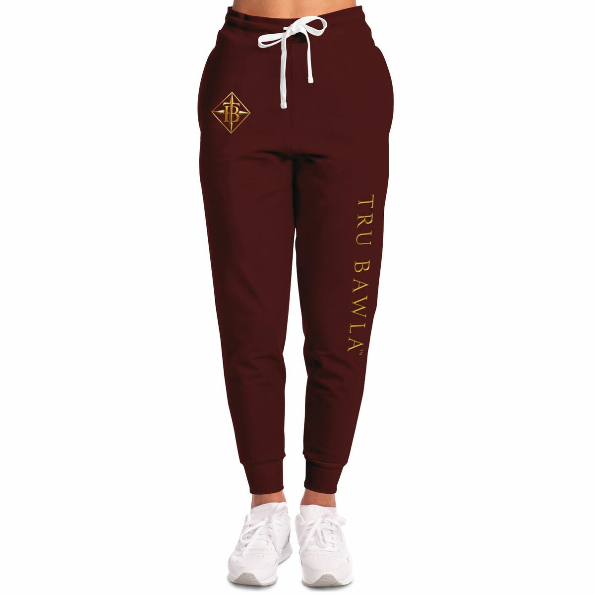 Tru Bawla Burgandy  & Gold Hoodie & Jogger Set