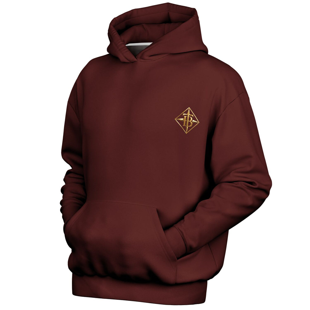 Tru Bawla Burgandy  & Gold Hoodie & Jogger Set