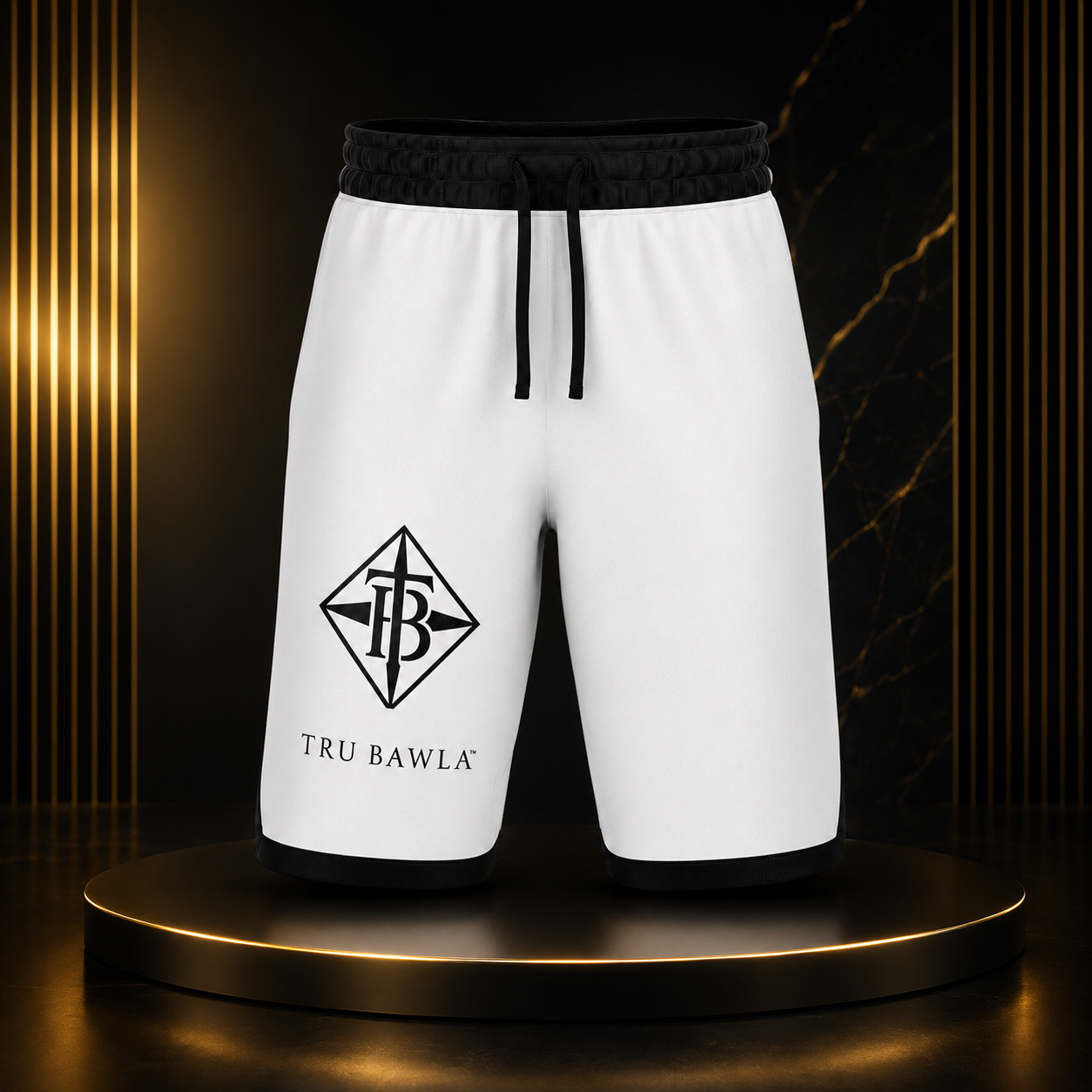 White Tru Bawla Shorts