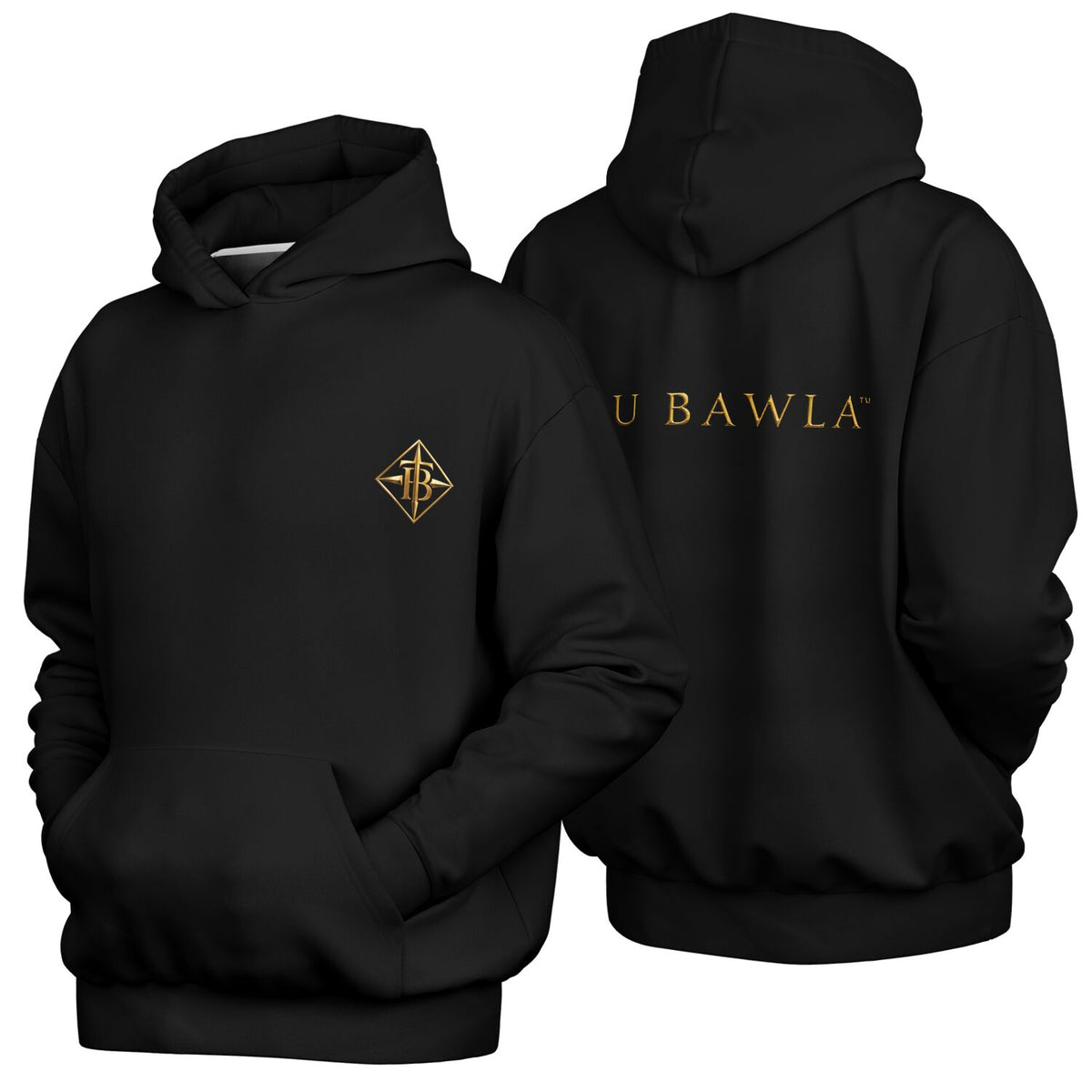 Tru Bawla Signature Black & Gold Hoodie & Jogger Set